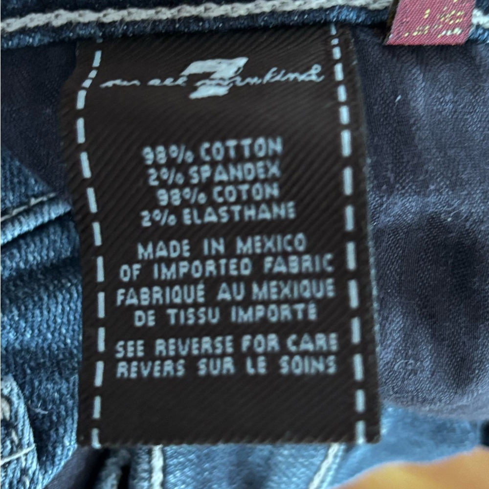 Blue Embellished Women's Jeans        7 for all Mankind - Picture 6 of 7